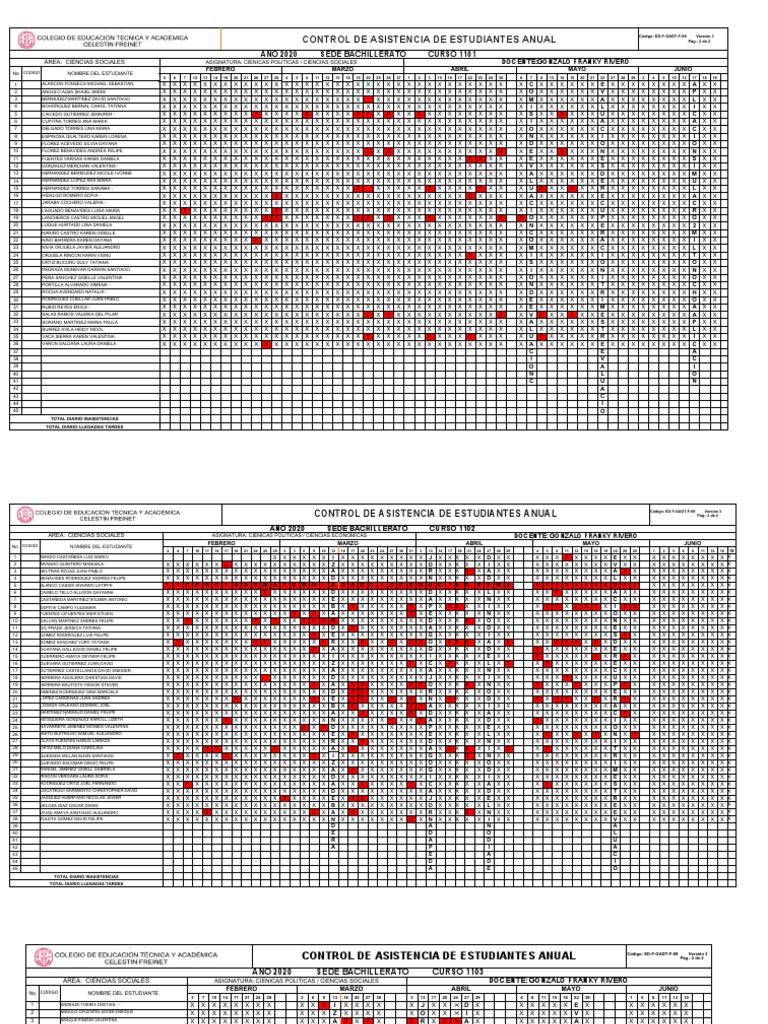 Asistencia Semestral PDF 
