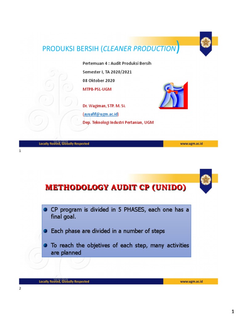 Produksi Bersih (Cleaner Production Methodology Audit CP (Unido) PDF