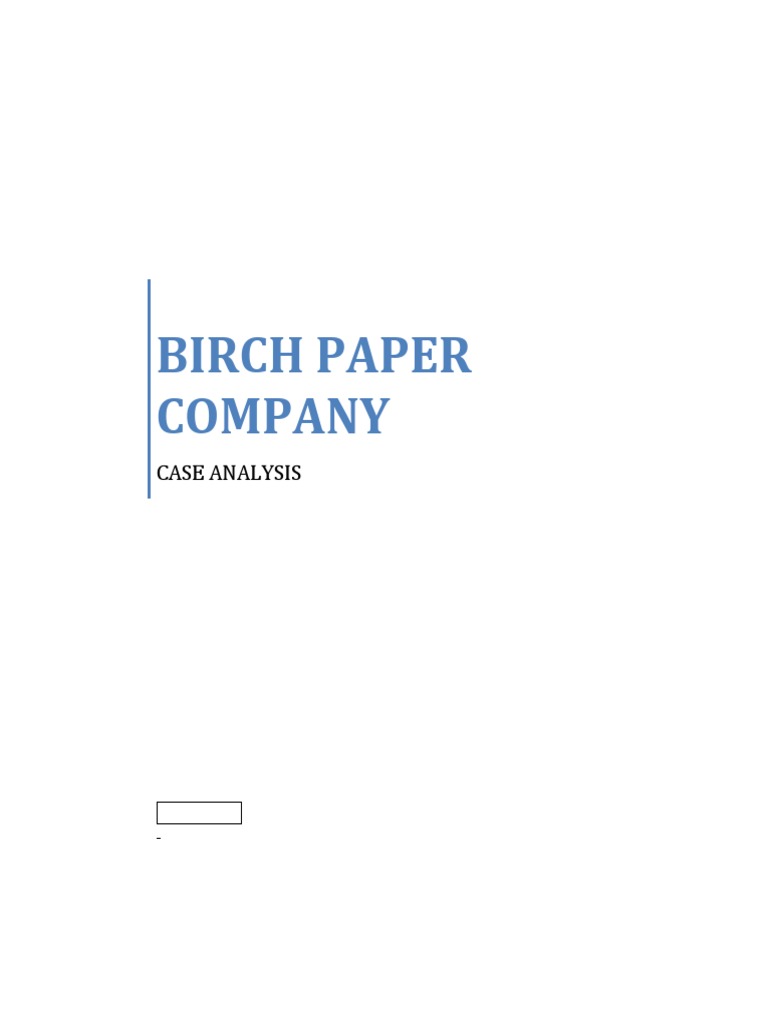 Birch Essays