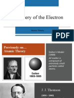 Discovery of The Electron - Thomson Model