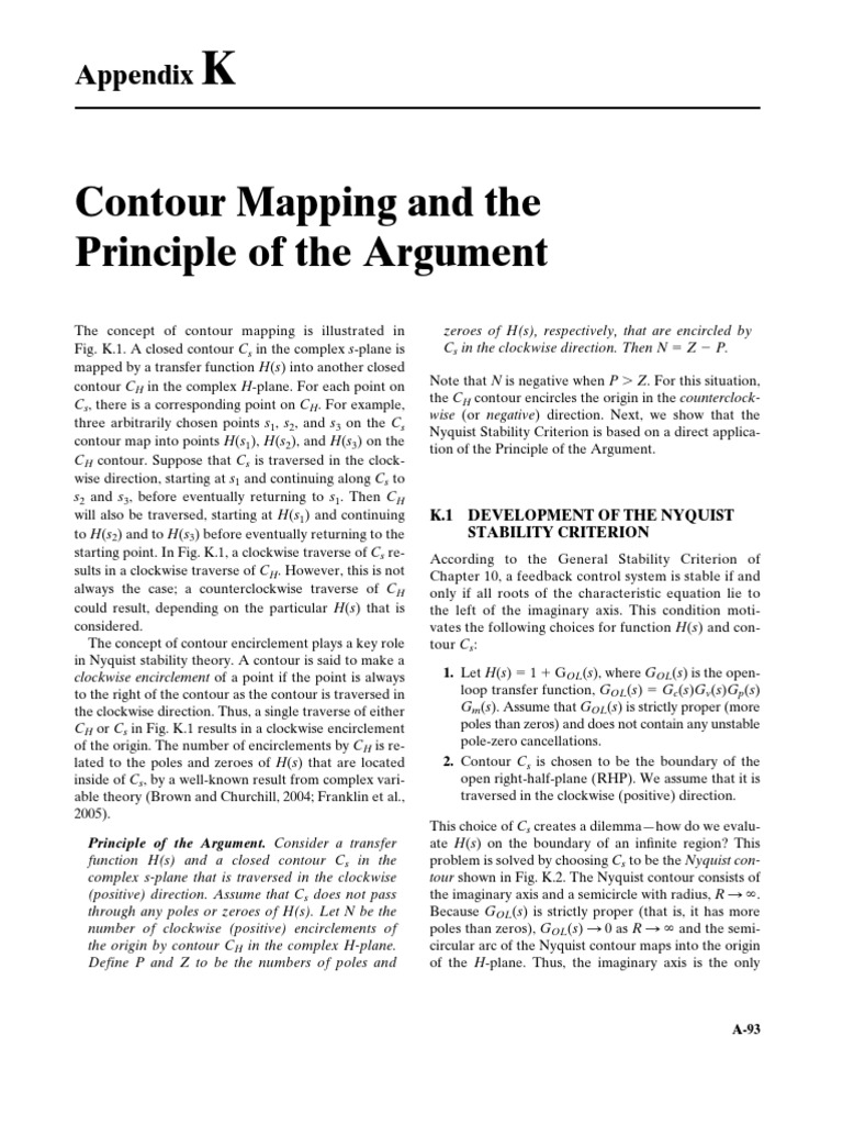 Contour Mapping in Nyquist Stability | PDF | Teaching Mathematics ...