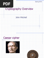 Cryptography Overview: John Mitchell