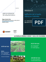 Módulo 4: Aplicación de La Huella Hídrica en Colombia