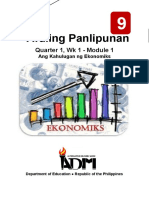 Araling Panlipunan: Quarter 1, WK 1 - Module 1