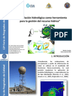Modelación hidrológica con radar para gestión de recursos hídricos