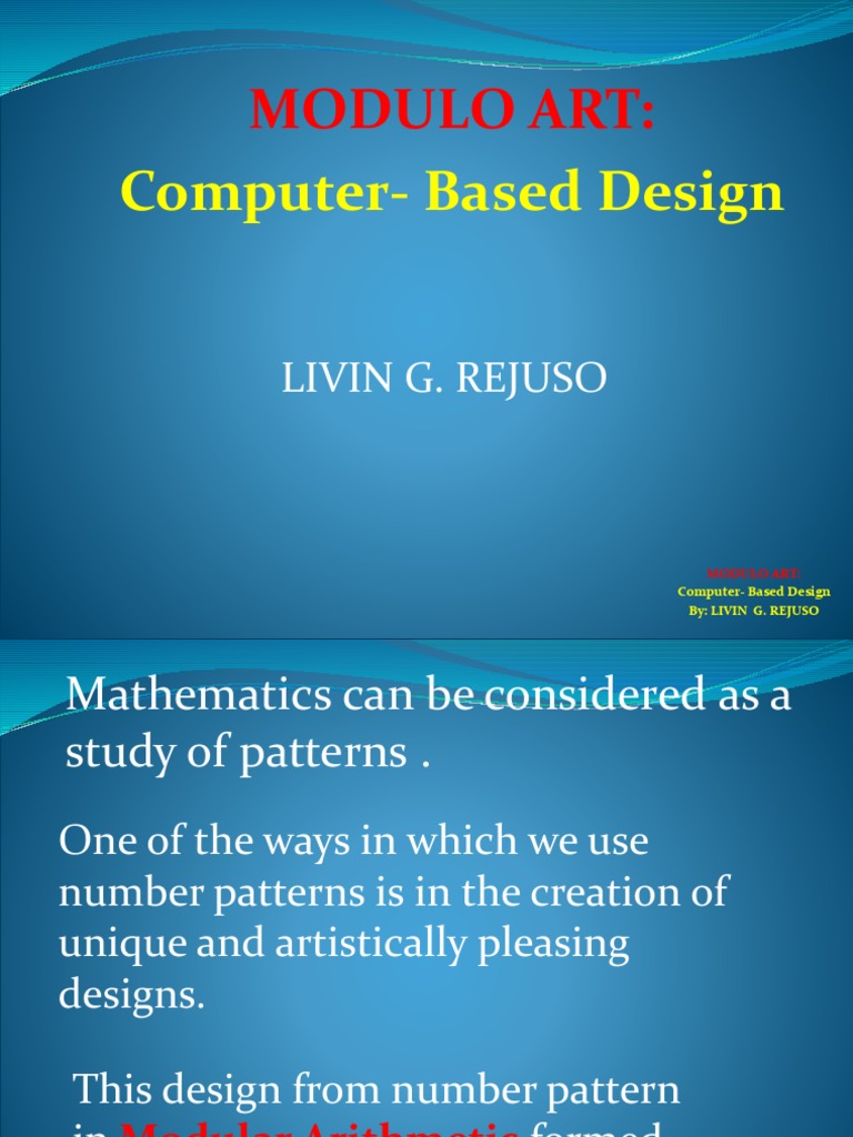 Modulo Art:: Computer-Based Design | PDF | Metric Geometry ...