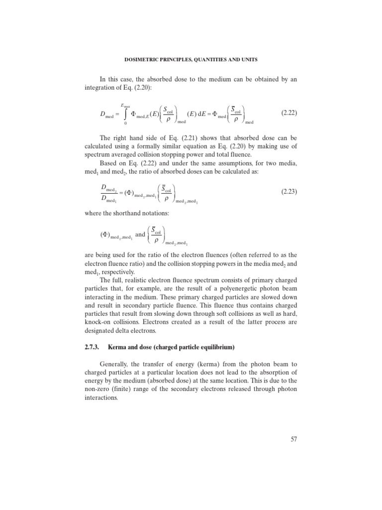 Understanding the Relationship Between Absorbed Dose, Collision Kerma, and Charged Particle