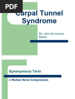 Download Carpal Tunnel Syndrome by John Emman A Balido SN48337502 doc pdf