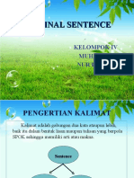 Nominal Sentence Types