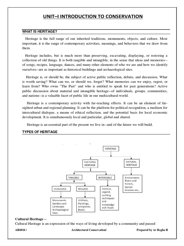 Architectural Conservation Overview | PDF | Cultural Heritage | World ...