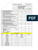 Project Safety Checklist: Doc. No: TRLK/PRJ/CS/09 Rev. No: 01/10.08.2020