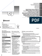 Manual Auriculares Panasonic RP-HF400B - E (TQBM0093) PDF