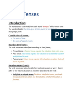 Classification of Tenses