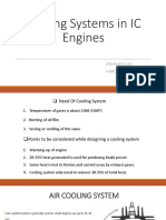 Cooling Systems in IC Engines: Prepared By: Hardeep Singh Mann