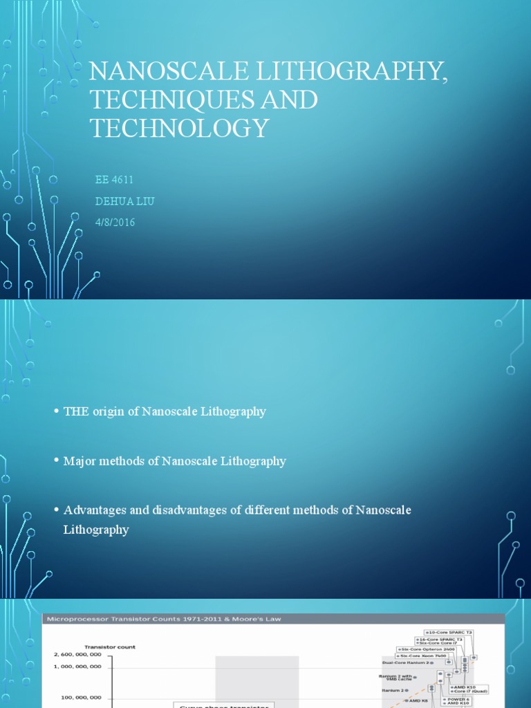 Nanoscale Lithography, Techniques and Technology PDF Nanotechnology