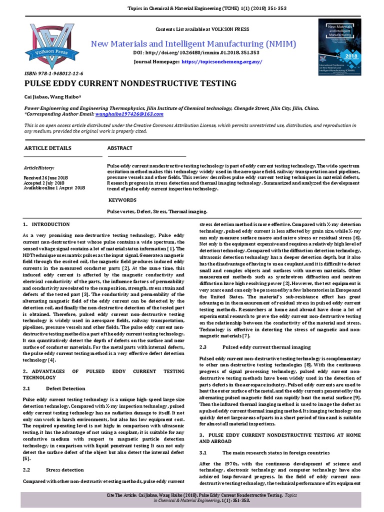 Nondestructive Testing for Engineers | PDF | Nondestructive Testing ...
