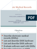 Bill Lamberton Electronic Medical Records