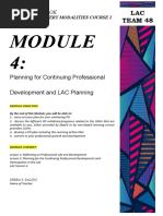 LAC Team 48: Planning For Continuing Professional Development and LAC Planning