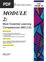 Most Essential Learning Competencies (MELCS) : LAC Team 48