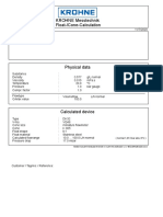 KROHNE Messtechnik Float-/Cone-Calculation: (Normal 1,013 Bar Abs 0°C)