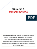 Persiapan - Mitigasi Bencana