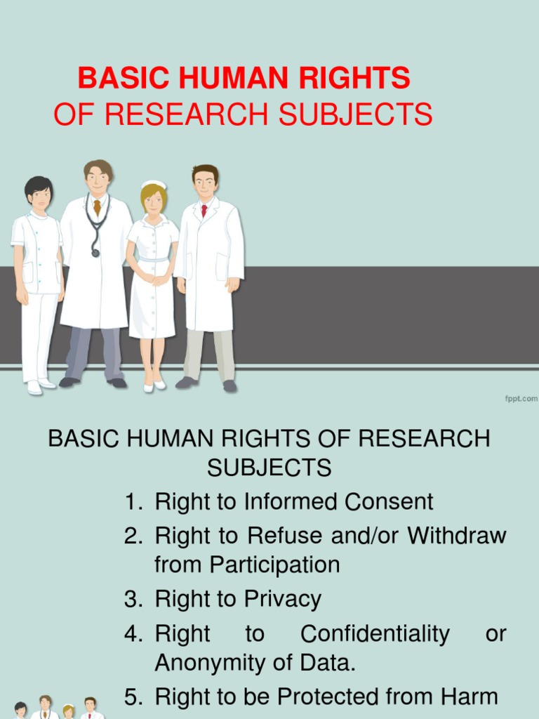 Rights of Research Participants | PDF | Privacy | Informed Consent