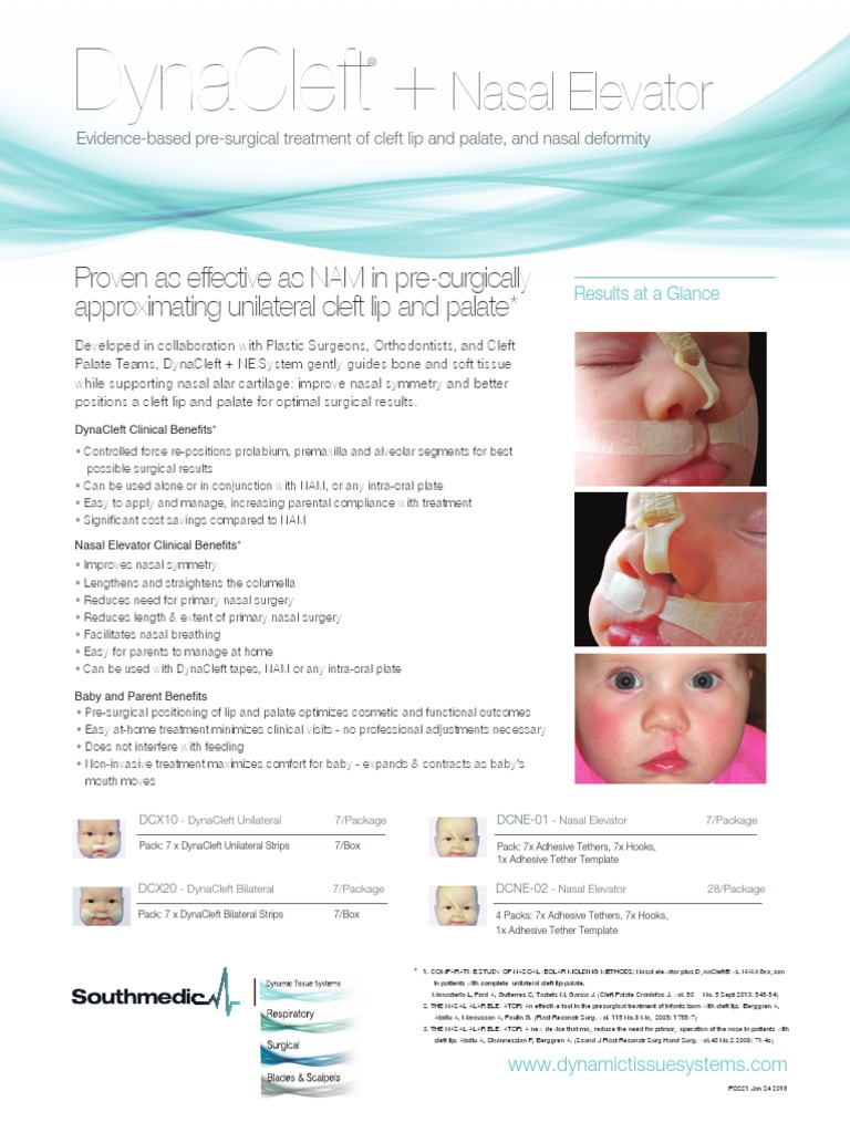DynaCleft Nasal Elv - Sell Sheet - Jan 2018 | PDF | Human Nose | Face