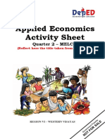 Applied Economics Activity Sheet: Quarter 2 - MELC 1