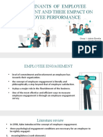 Determinants of Employee Engagement and Theie Empact On Employee Performance