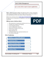 Defect Classification: 1.severity Wise 2.work Product Wise 3.type of Error Wise 4.status Wise