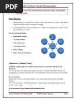 CO5: Test Software For Performance Measure Using Automation Testing Tools