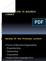 Introduction To Business Finance: by MK