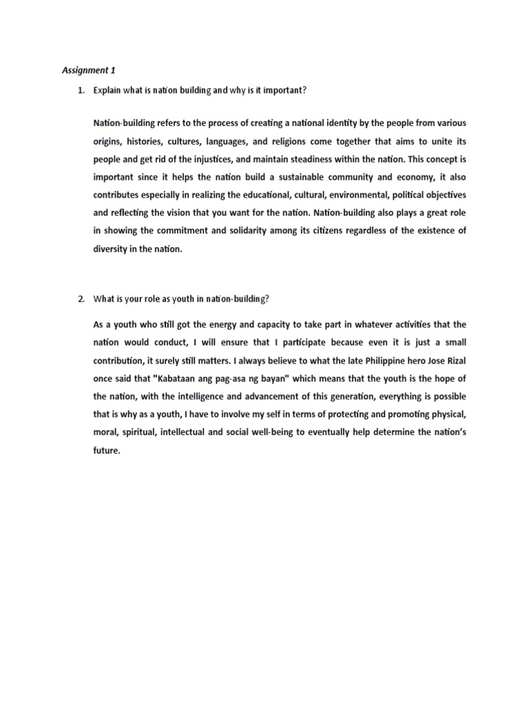 What Is Nation Building And Its Importance