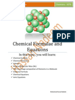 Chemical Formulae and Equations: in This Topic, You Will Learn