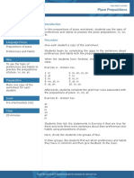 Prepositions-Of-Place In, On, at