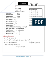 Algebra: X y X M X M