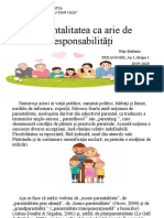 Parentalitatea Ca Arie de Responsabilitati