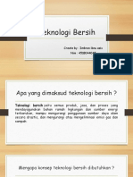 Teknologi Bersih - Imbran Ibnu Azis - 4518044045