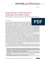 Methodology of Legal Research: Challenges and Opportunities