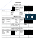 Production Schedule