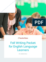 Fall Writing Packet For English Language Learners: by Jeanne Wolz