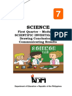 Science7 - Module1F - SCIENTIFIC INVESTIGATION Drawing Conclusions - Communicating Results - v3