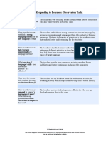 TP5-6: Responding To Learners: Observation Task: Main Aim? How Well Do