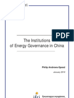 The Institutions of Energy Governance in China