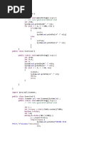 Auto-Generated Method Stub: Public Class Public Static Void Int For Int If