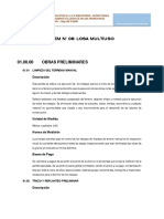 Especificaciones de Losa Deportiva PDF