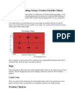 BCG Matrix and Product Portfolio Planning