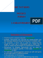 SMK Tat Beng Physics Form 4 1.4 Measurements