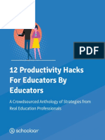 12 Productivity Hacks For Educators by Educators