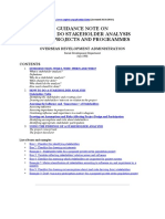 ODA 1995 Guidance Note On How To Do A Stakeholder Analysis PDF